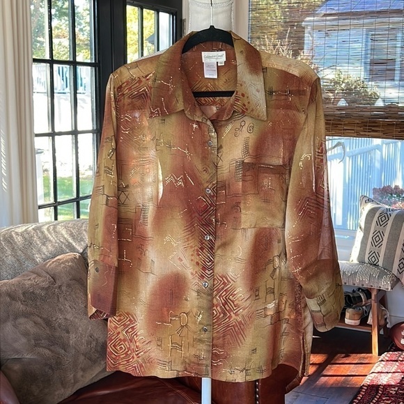 Coldwater Creek Tops - COLDWATER Creek sheer blouse